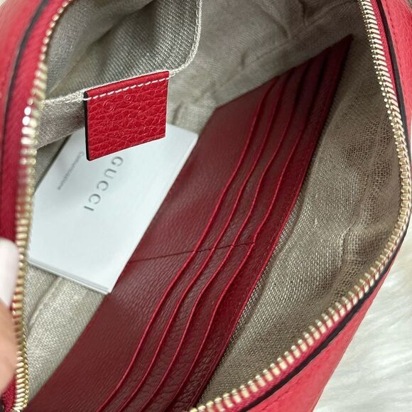 💯 Authentic Gucci Bree Disco Crossbody Bag in Red🍀 - Picture 10 of 16